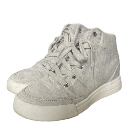 Roxy Surf “Camy” Gray Canvas High-Top Wedge Sneakers (Size: 7) - Picture 1 of 12